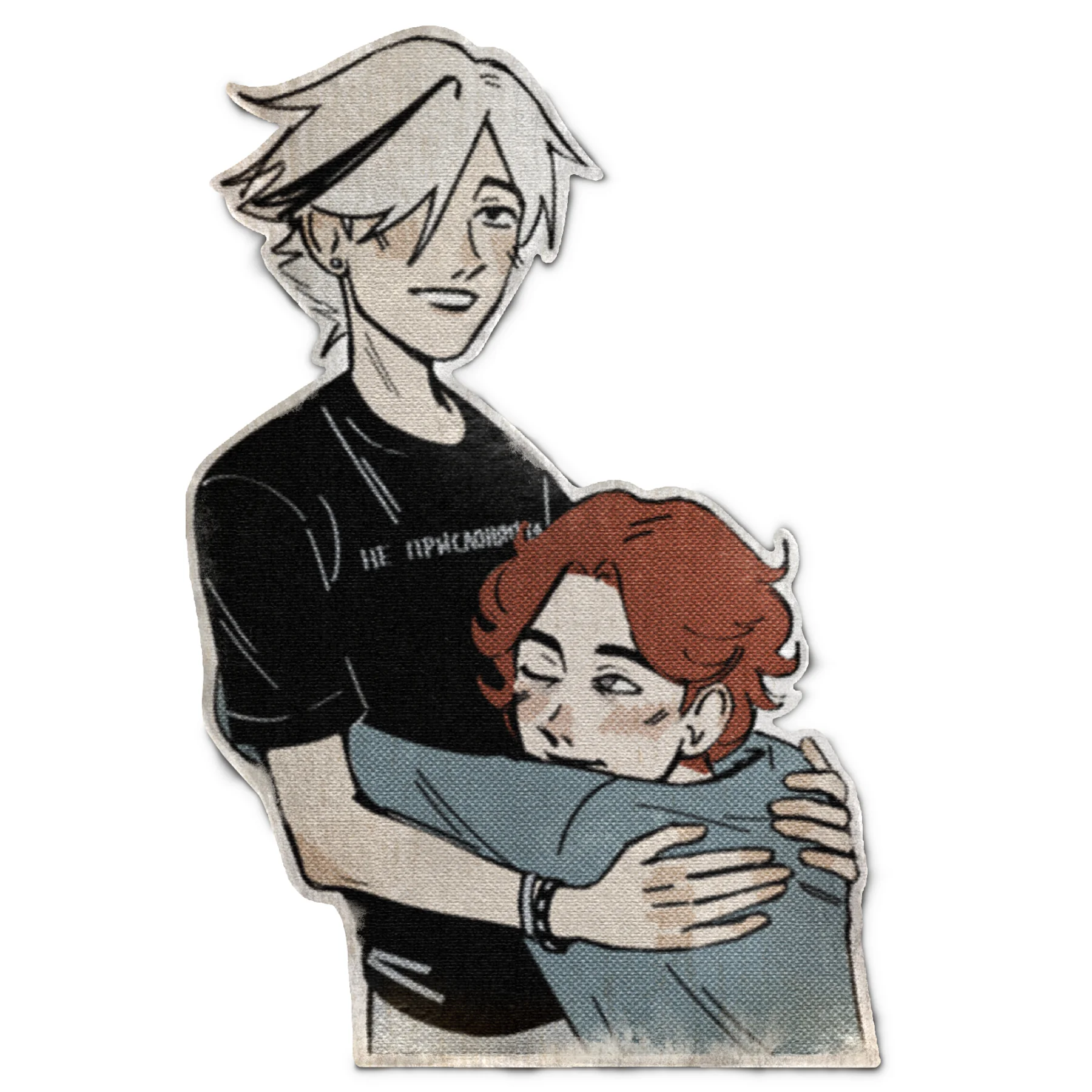 Mir and Kira hugging